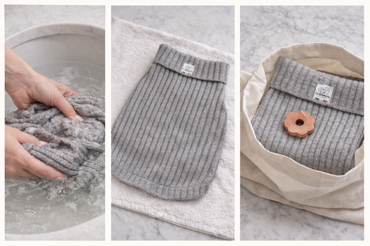A RITUAL OF CARE - How to care for your cashmere pet sweater-