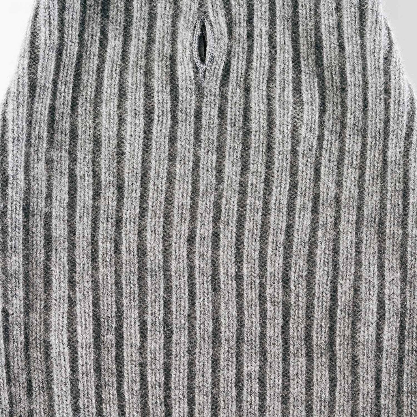 Close-up of diamnond cable knot- royal blue-cashmere dog sweater – texture detail