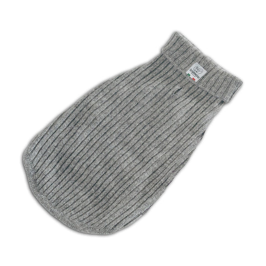 Gray dog coat product view - VeroAmore